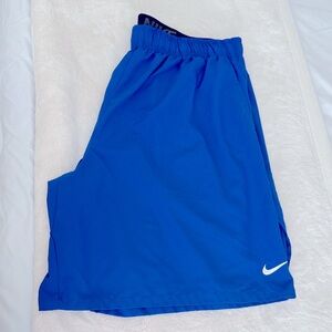 Nike Men's Vibrant Blue Athletic Shorts